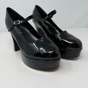 Funtasma Women's Mary Jane Heels 11 Black 50X4 inch Heels Platform Lug Sole